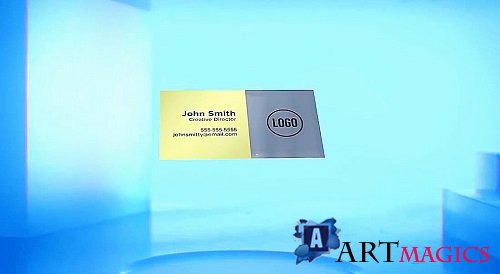3D Light Business Card Logo 1012784 - Project for After Effects