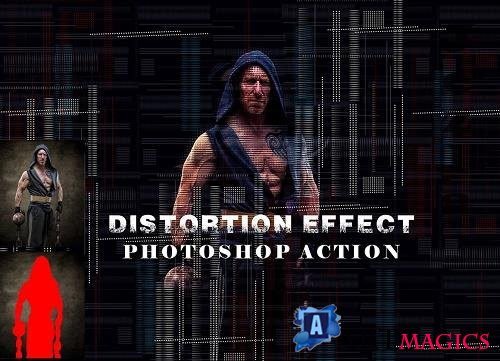 Distortion Effect Photoshop Action - 6682664
