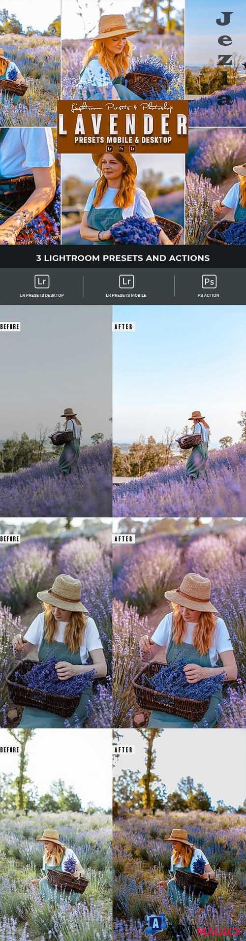 Lavender Photoshop Action & Lightrom Presets - 34858971