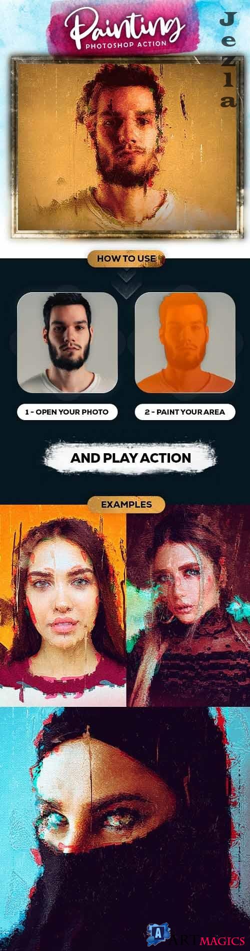 Painting Photoshop Action - 33944584