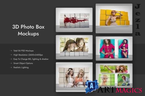 3D Photo Box Mockups & Photo Template - JLNTAHH