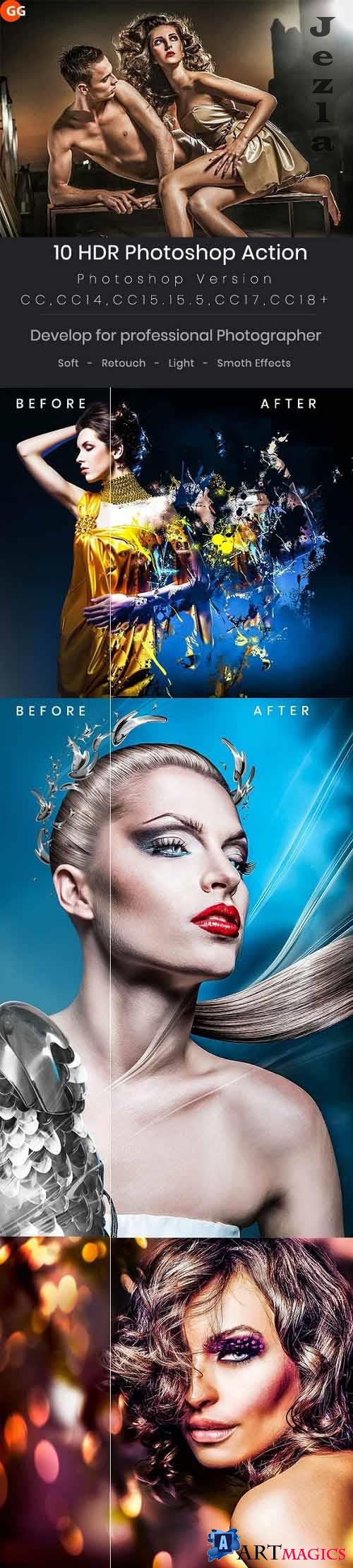 10 HDR Photoshop Action - 21960564