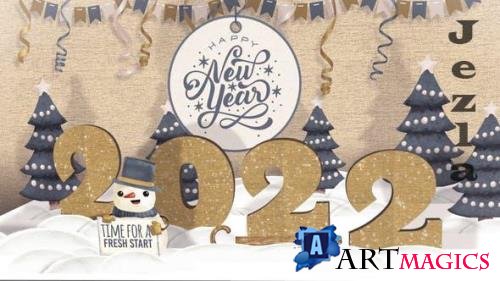 New Year Pop Up Card - 34936868