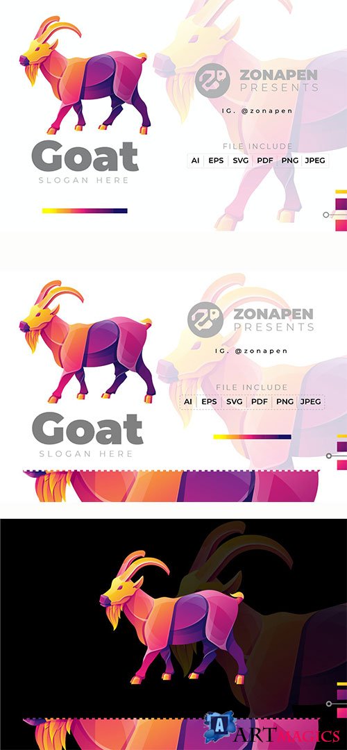 Goat Gradient Logo