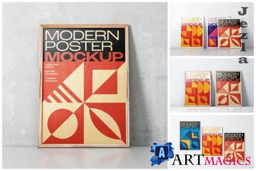 Modern Poster Mockup Set - P7PH5Z5