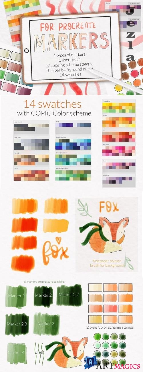 Procreate markers and swatches - 6520337
