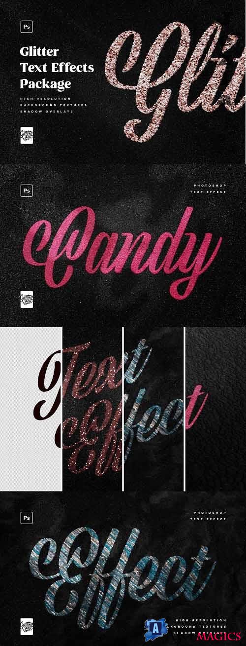 Glitter Photoshop Text Effects Pack