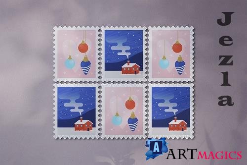 Stamps Mockup Collection - 6703754