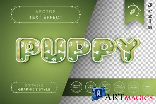 Puppy Stroke - Editable Text Effect - 6703783