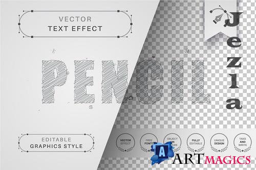 Pencil Drawing Editable Text Effect - 6723549