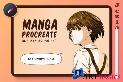 Manga Procreate Brushes & Anime Pens