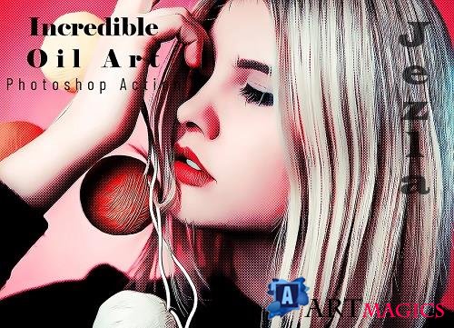 Incredible Oil Art Photoshop Action - 6728337