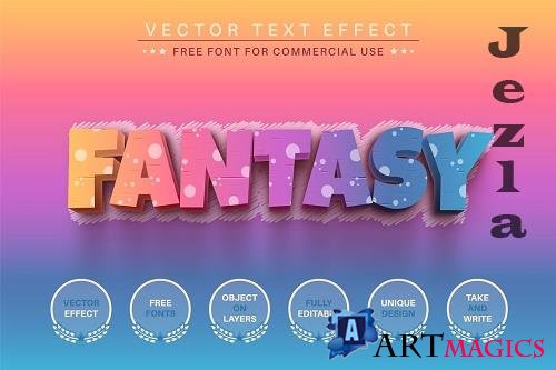 Fantasy Unicorn Editable Text Effect - 6743146