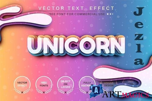 Unicorn - Editable Text Effect - 6745014