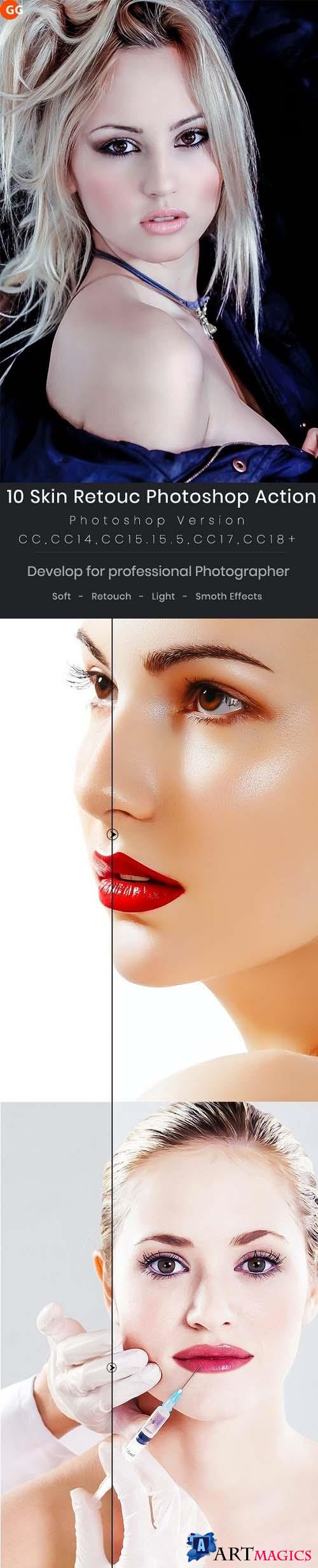 10 Skin Retouch Photoshop Action - 21648340