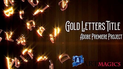 Gold Letters Title 974182 - Premiere Pro Templates
