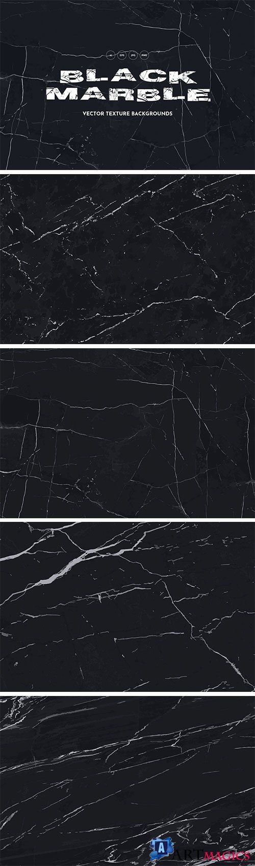 Black Marble Vector Texture Backgrounds