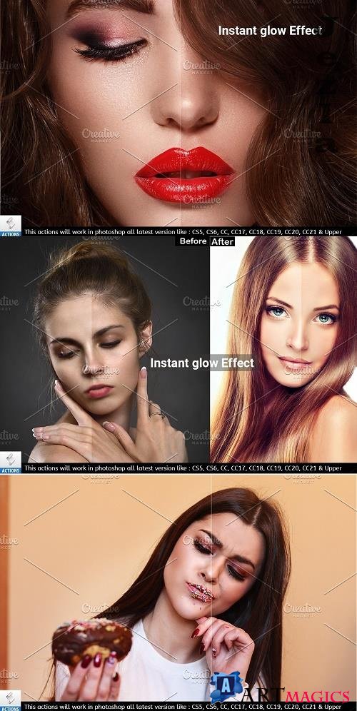 Instant glow Photoshop Effect - 6454463