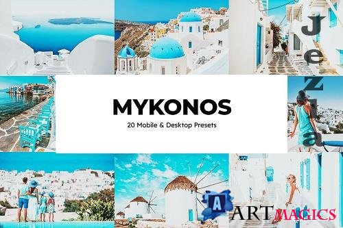 20 Mykonos Lightroom Presets LUTs - 6679846