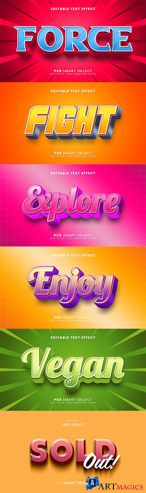 Psd text effect set vol 17