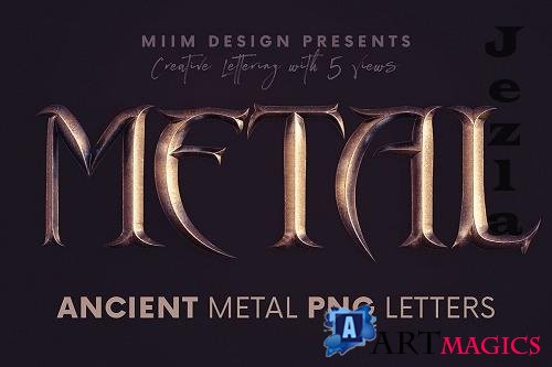 Ancient Metal - 3D Lettering - 6802036