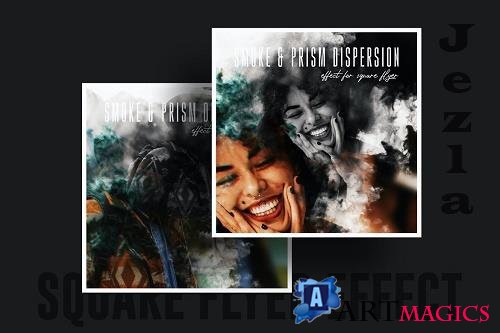 Smoke and Prism dispersion effect for square flyer