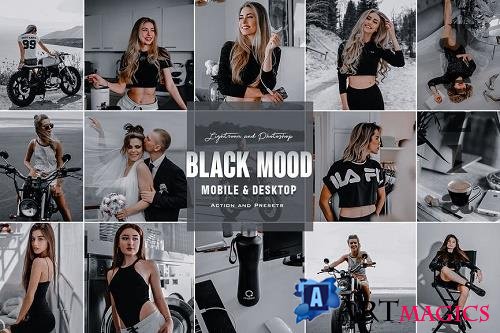 Black Mood - Photoshop Actions & Lightroom Presets