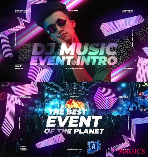 DJ Music Event Intro 519 - Project for After Effects