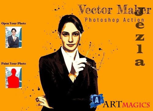 Vector Maker Photoshop Action - 6829178