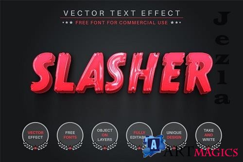 Blood Slasher - Editable Text Effect - 6832690