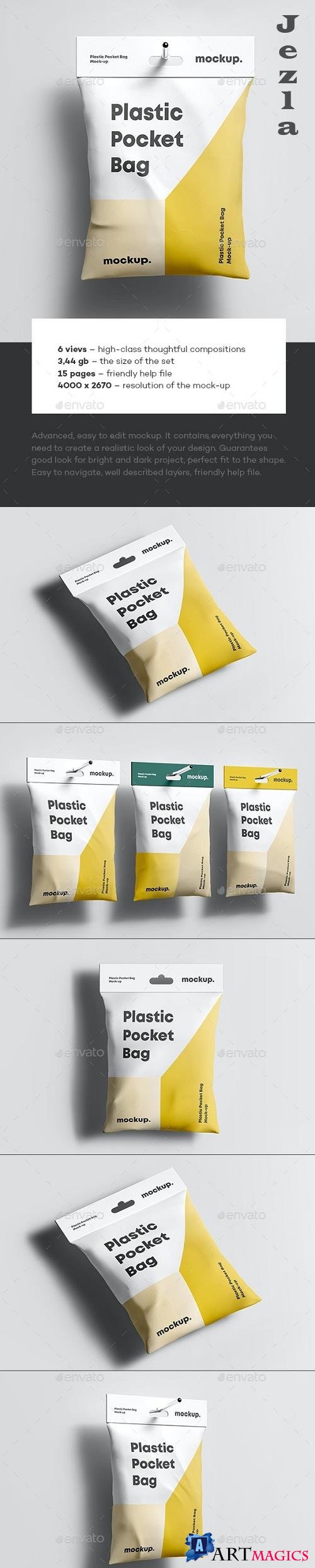 Plastic Pocket Bag Mock-up - 35372931