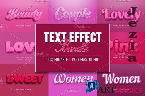 Editable Text Style Effect Bundle - 6867109