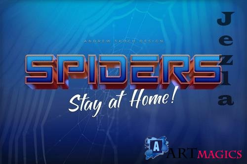 Spiders Text Effect