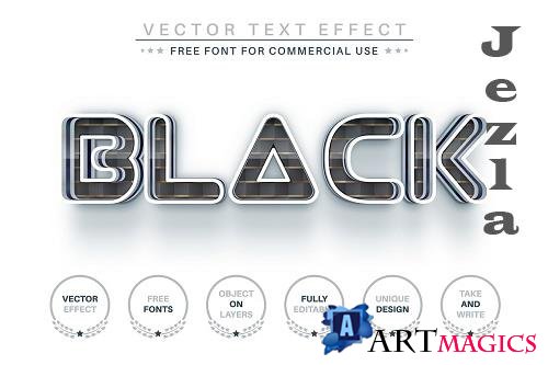 Black Black - Editable Text Effect - 6836214