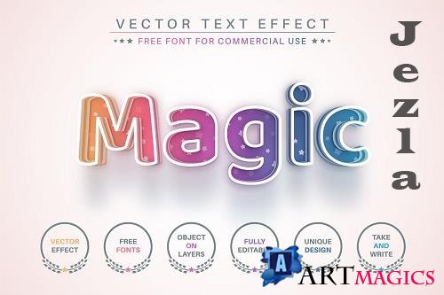 Magic Rainbow - Editable Text Effect - 6861366