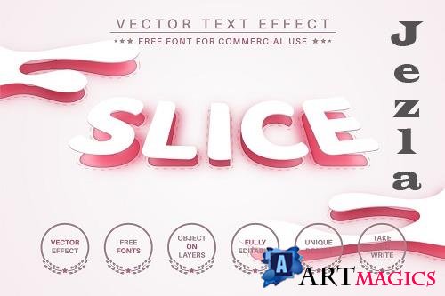 Slice Arc - Editable Text Effect - 6861248