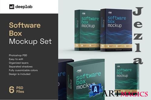Software Box Mockup Set - 6878880