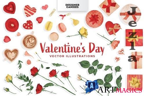 Valentine’s Day Vector Illustrations