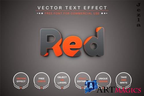 Red Double - Editabale Text Effect - 6898955-Red-Double-Editabale-Text-Effect