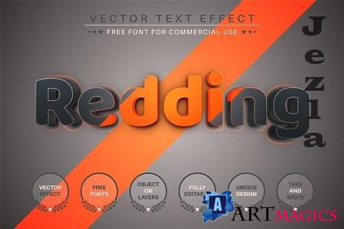 3D Redding - Editable Text Effect - 6899741