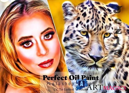 Perfect Oil Paint Photoshop Action - 6905638
