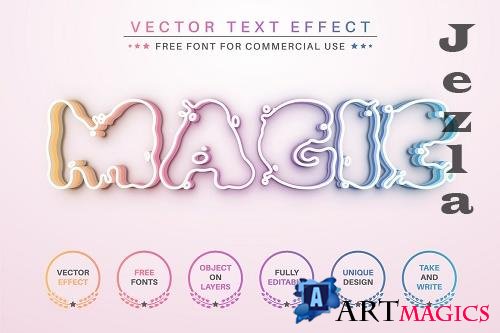 Magic Rainbow - Editable Text Effect - 6906246