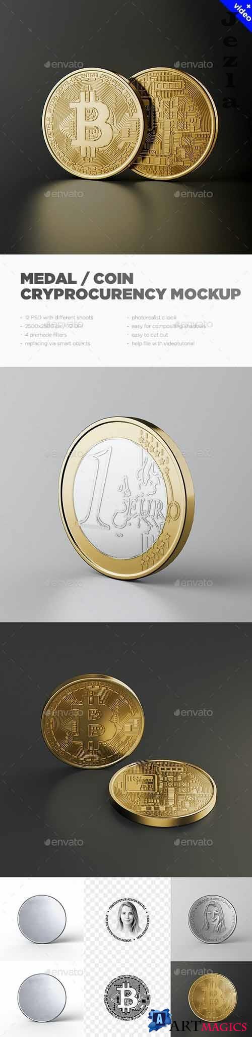 Medal / Coin / Cryprocurency MockUp - 32332303 - 6176624