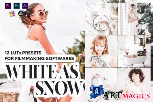 12 White As Snow Video LUTs Presets