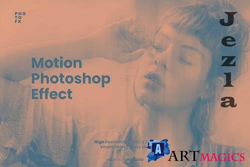 Motion photo effect photoshop