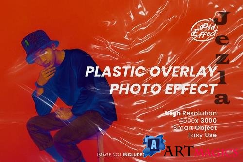 Plastic overlay photo effect