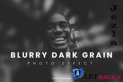 Blurry Dark Grain Psd Effect