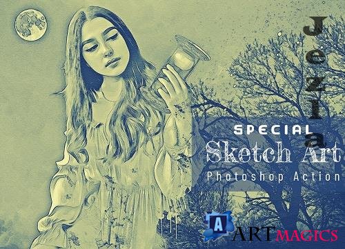 Special Sketch Art PS Action - 6947123