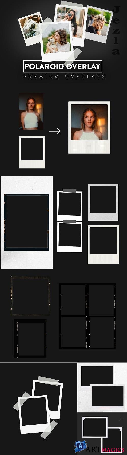 50 Polaroid Digital Overlay - 6274165 - Polaroid Frames