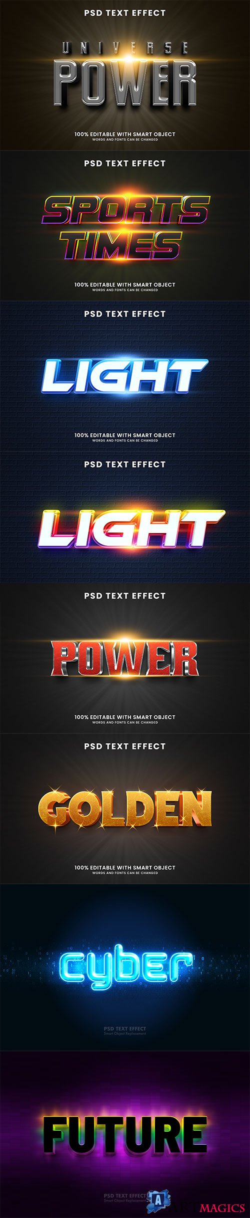 Psd text effect set vol 74